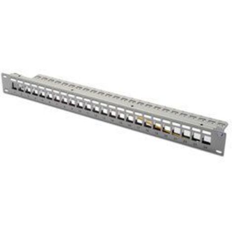 DIGITUS DN91410 - 19'' Patchpanel für 24x Keystone Module, grau (DN-91410)