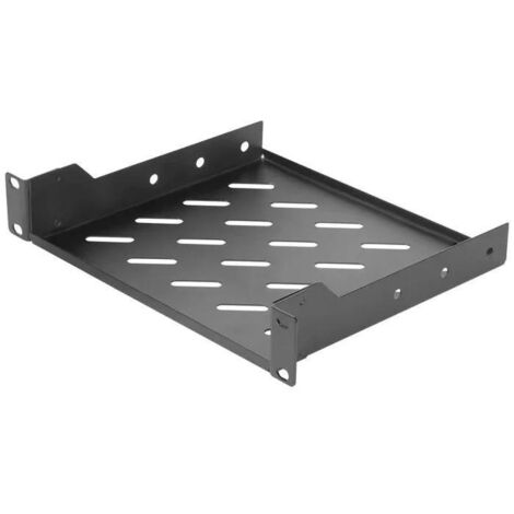 Digitus Étagère fixe 1U noire pour rangement rack 10 pouces
