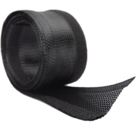 Digitus Flexibler Kabelschlauch mit Klettverschluss, schwarz, 2 m