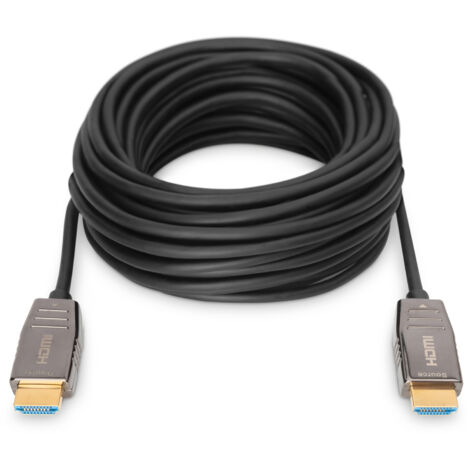 Digitus Hdmi Aoc Hybrid Fiber Optic Ca Type A M / M 15m Uhd 8k60hz Gold