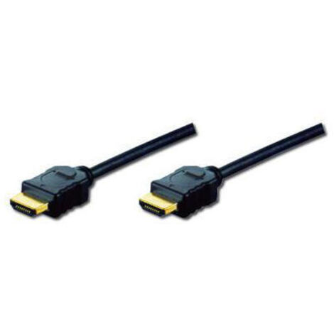 DIGITUS HDMI HighSpeed Ethernet HDMI,3m, Ultra HD 60p, gold, sw