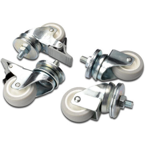 DIGITUS Laufrollen 4x Rollen 2x feststellbar 250kg pro Rolle