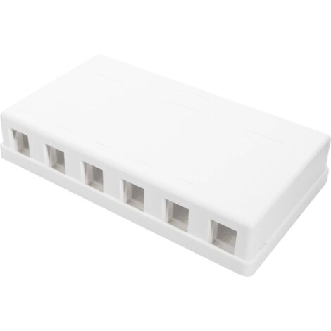 Digitus Modèle de boîtier Keystone blanc 17x11x4 cm