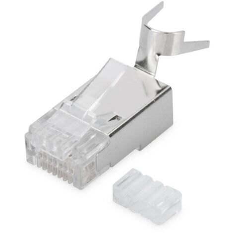 DIGITUS Modularstecker für Rundkabel, CAT 6A, geschirmt
