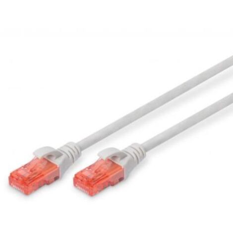 DIGITUS Patchkabel Cat6  U/UTP 2xRJ45  1.5m grau Hebelschutz (DK-1617-015)