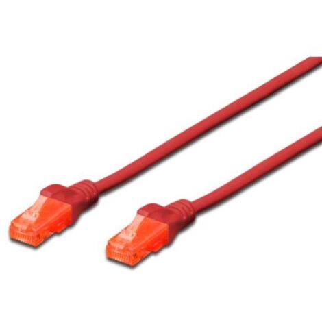 DIGITUS Patchkabel Cat6 U/UTP 2xRJ45 2.0m rot LSZH (DK-1617-020/R)