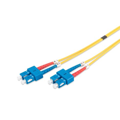 Digitus  Patchkabel  Glasfaser  Herren  Singlemode-SC  Herren  Singlemode-SC  Gelb  2 m