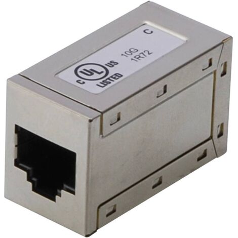 Digitus RJ45 réseau informatique Adaptateur CAT 5, CAT 5e, CAT 6 [1x RJ45 femelle - 1x RJ45 femelle] gris Y233882