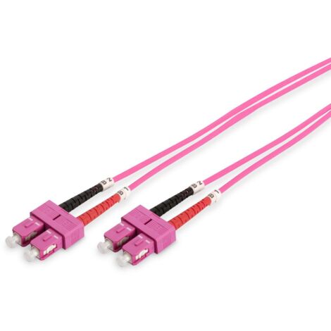 Digitus SC/SC OM4 2m cavo a fibre ottiche 2x SC Purple,Black,Red