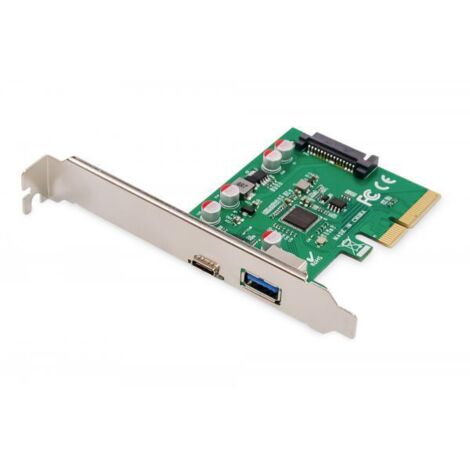Digitus Scheda PCIe, USB Type-C™ + USB-A
