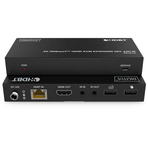 Digitus Set extender 4K HDBaseT™ HDMI KVM, 150 m