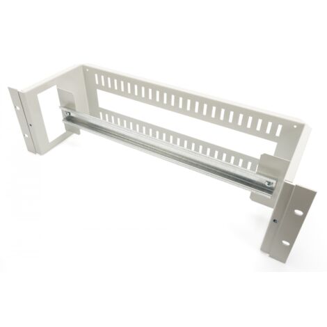DIGITUS Support Professionnel pour profilé - 19` avec Rail de Guidage Conforme à la Norme DIN en 60715-35 x