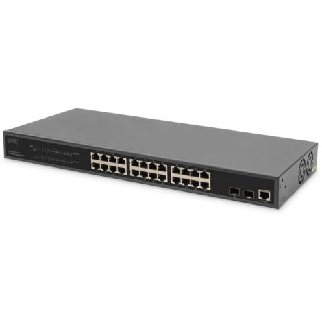 DIGITUS Switch 24 Port L2 Managed Gigabit Ethernet PoE