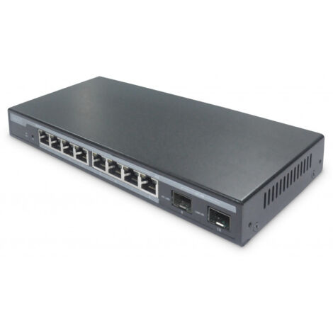 DIGITUS Switch 8-Port L2-Managed Gigabit PoE 2xSFP 86W (DN-95344)