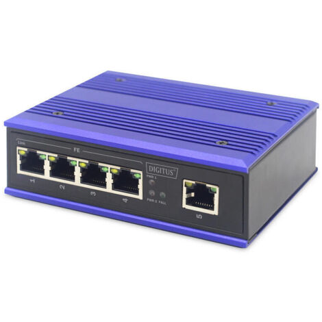 Digitus switch industrial 5 puertos 10/100 rango temperatua extendido