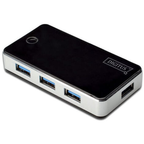 DIGITUS USB 3.0 Hub 4-port black/silver            DA-70231