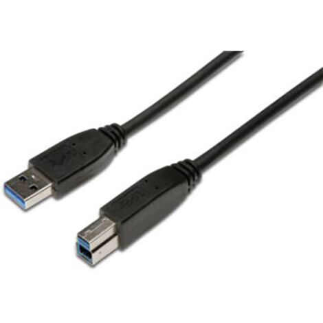 Digitus USB-Kabel  USB 3.2 Gen1 (USB 3.0 / USB 3.1 Gen1) USB-A Stecker, USB-B Stecker 1.80 m Schwarz