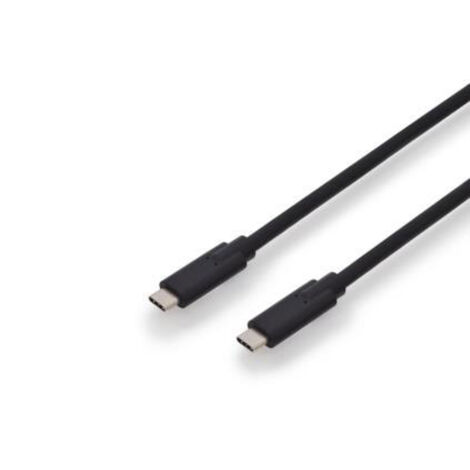 Digitus USB-Kabel  USB 3.2 Gen1 (USB 3.0 / USB 3.1 Gen1) USB-C® Stecker, USB-C® Stecker 1.00 m Schwa