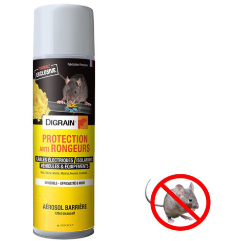 DIGRAIN AEROSOL PROTECTION ANTI RONGEUR RAT ET SOURIS 500 ML