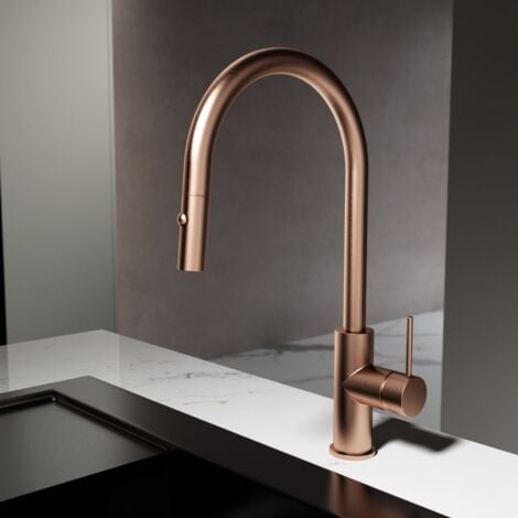 DILECI Robinet de cuisine couleur cuivre