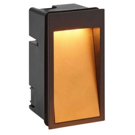 DILGA Encastré de mur extérieur LED 6,1W 3000K ASY 200lm noir/doré ARIC 50727
