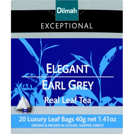 Dilmah Earl Grey - Ceylon Tee mit Bergamotte, 20 Beutel