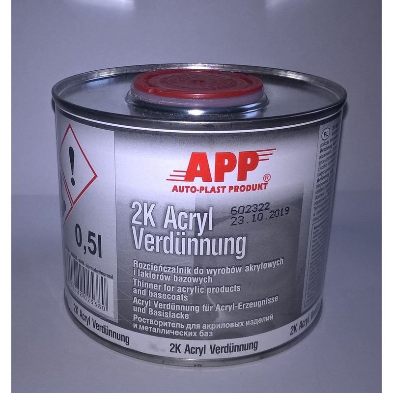 BVD - diluant acrylique normal 0,5l