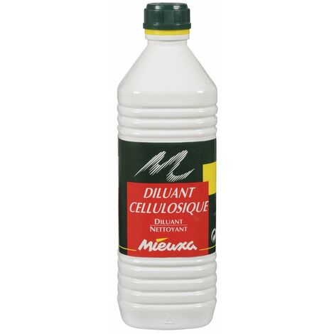Diluant cellulosique bouteille 1L - MIEUXA - 103112 - Blanc