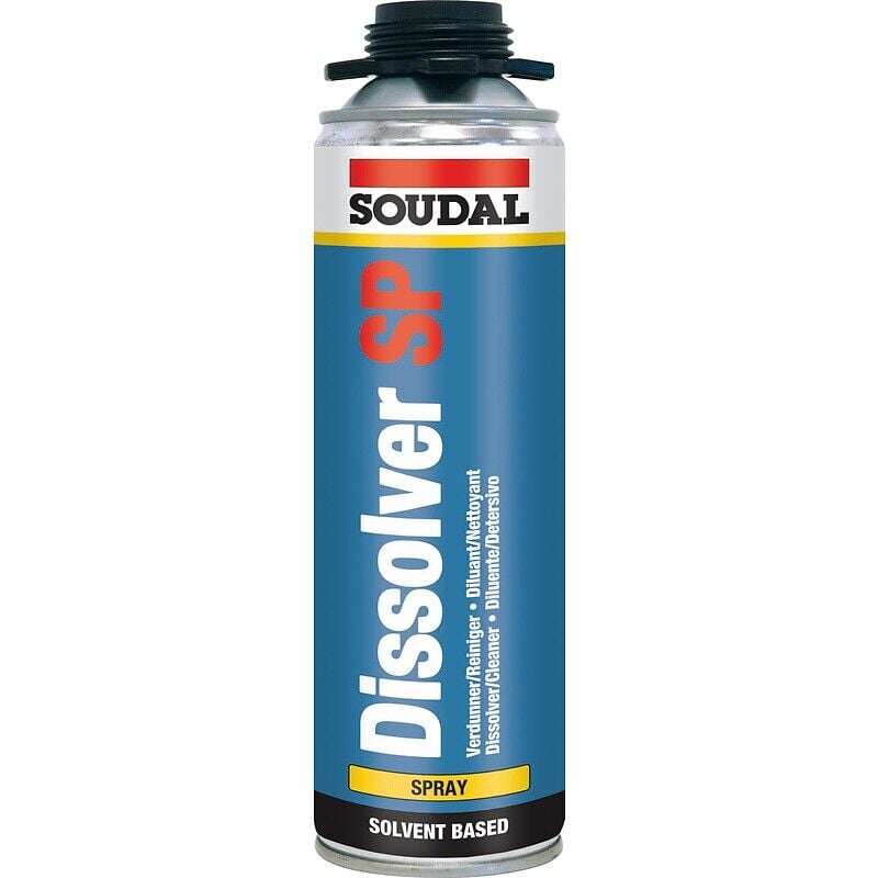 Soudal - Diluant dissolvant Dissol Spray, incolore, aérosol de 500 ml