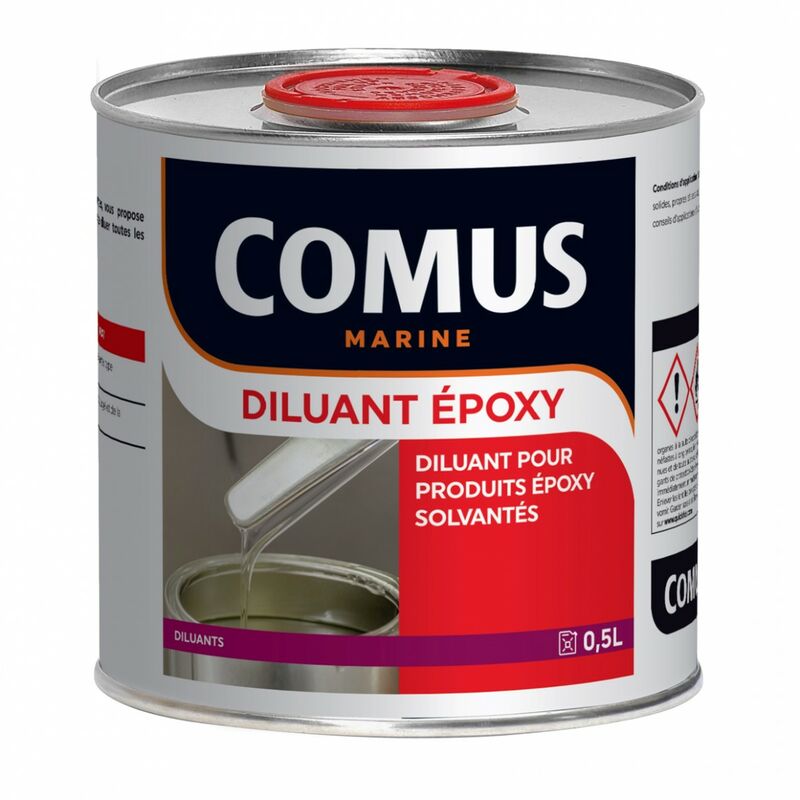 Diluant epoxy 0,5L - Diluant pour produits époxy solvantés Comus incolore