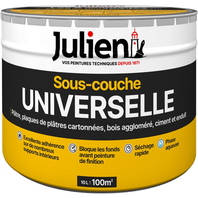 Sous-Couche Universelle avant peinture - aspect Mat Blanc 10L Julien Blanc