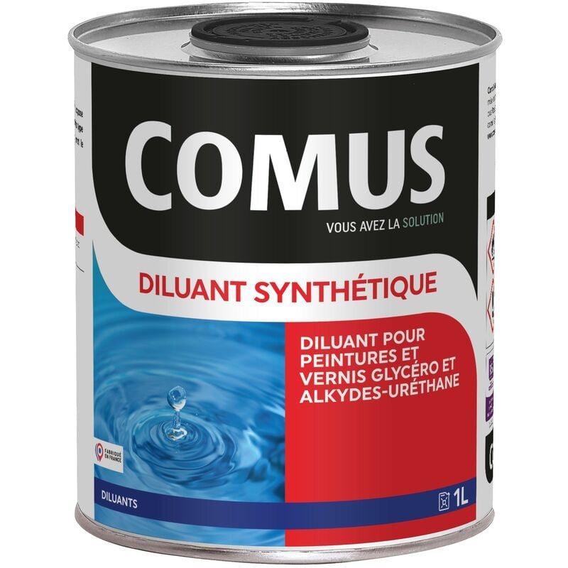 Comus - diluant synthetique - 1L Diluant pour peintures et vernis type glycérophtaliques et alkyde-uréthanes incolore