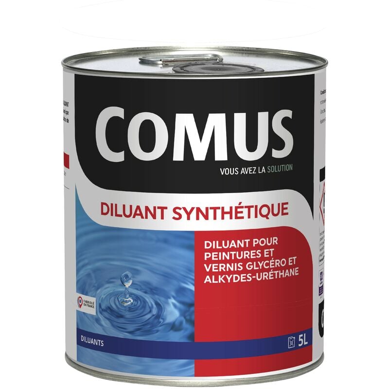 Diluant synthetique - 5L Diluant pour peintures et vernis type glycérophtaliques et alkyde-uréthanes Comus incolore