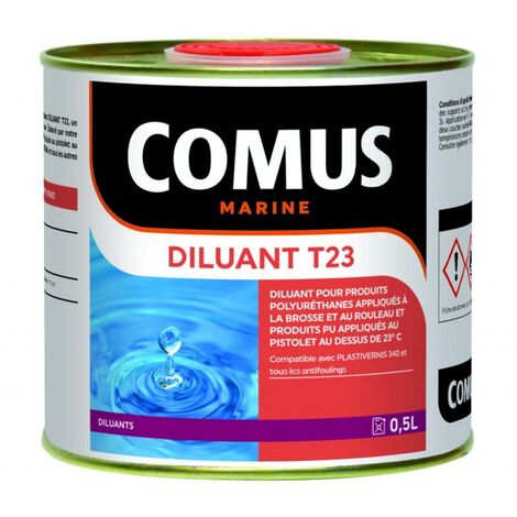 DILUANT T23 Diluant pour produits polyuréthanes appliqués à la brosse et au rouleau - COMUS