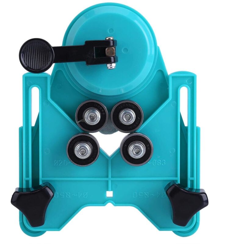Dima di foratura regolabile da 4 a 83 mm con base a ventosa per ceramica e vetro.