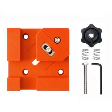 Dima multifunzione a 90 gradi adatta per carpenteria in legno e installazione di elementi di fissaggio per mobili, assemblaggio di mobili (colore arancione)