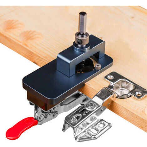 Dima per cerniere nascoste in metallo da 35 mm, dima di foratura per cerniere invisibili, trapano per cerniere per porte, strumento per la lavorazione del legno per mobili e mobili da cucina