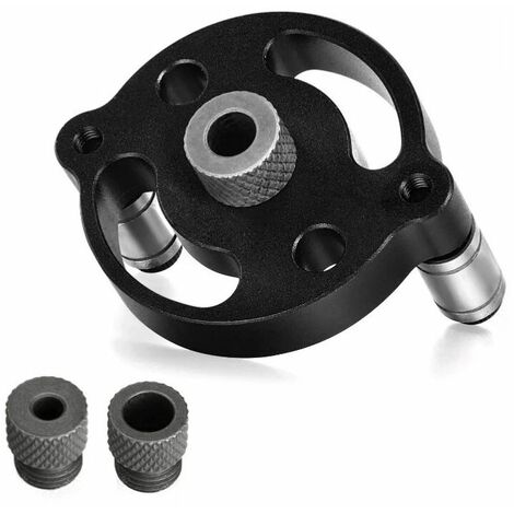 Dima per fori tascabili per la lavorazione del legno 6/8 / 10mm Posizionamento verticale autocentrante Dima di foratura Guida per trapano Perforatrice Strumenti per la lavorazione del legno 1 pz
