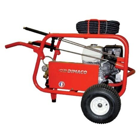 DIMACO - Nettoyeur HP 1300 l/h 180 b Moteur essence HONDA 13 CV - Avec châssis TP