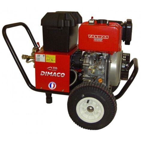 DIMACO - Nettoyeur HP 900 l/h 200 b Moteur Diesel YANMAR 10 CV Avec démarreur électrique