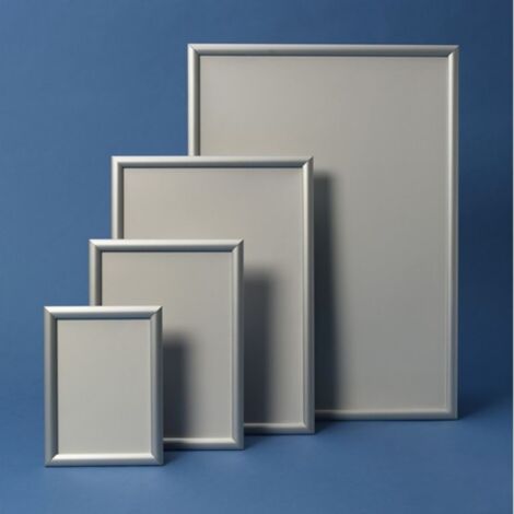 Dimensión de cartel plegable DIN A3 Perfil de sujeción 32 mm Silverf.elox.wsm