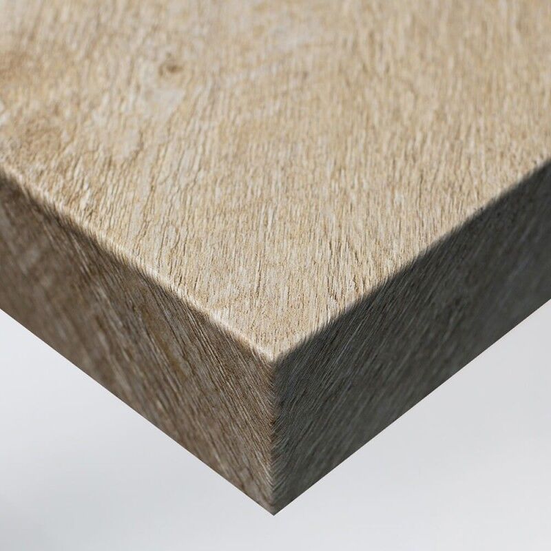 Revêtement mural effet bois de chêne à lignes grises - 122 cm x 1.5 m - En Rouleau - Dimexact