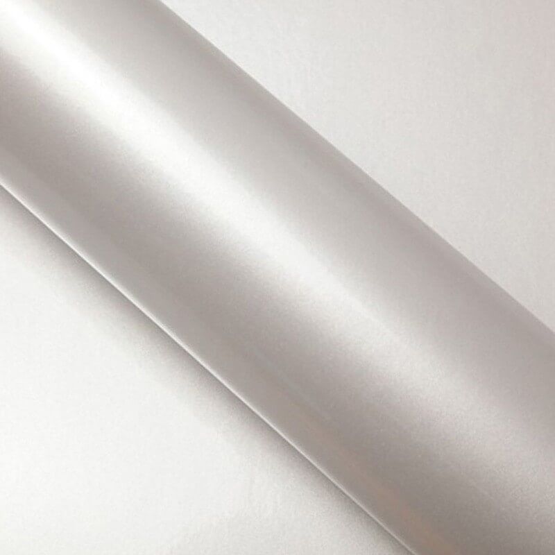 Film covering blanc métallisé pour toutes surfaces - 152 cm x 0.5 m - En Rouleau - Dimexact