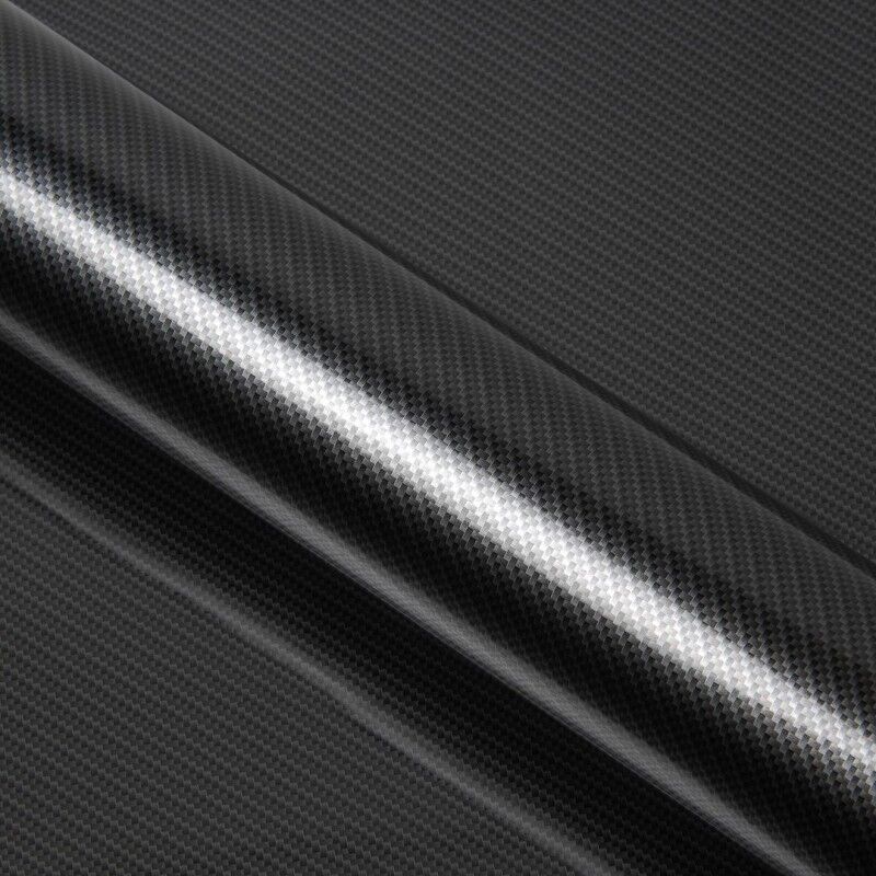 Covering carbone brillant pour toutes surfaces - Haute finition - 152 cm x 1 m - En Rouleau - Dimexact