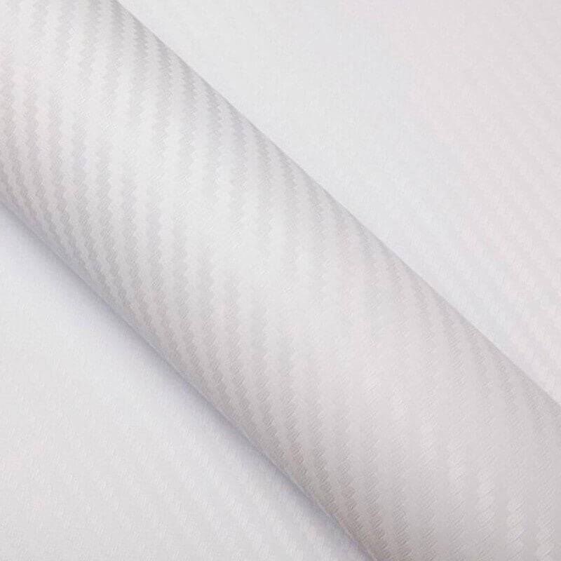 Dimexact - Covering carbone blanc pour surface plane - 152 cm x 0.5 m - En Rouleau