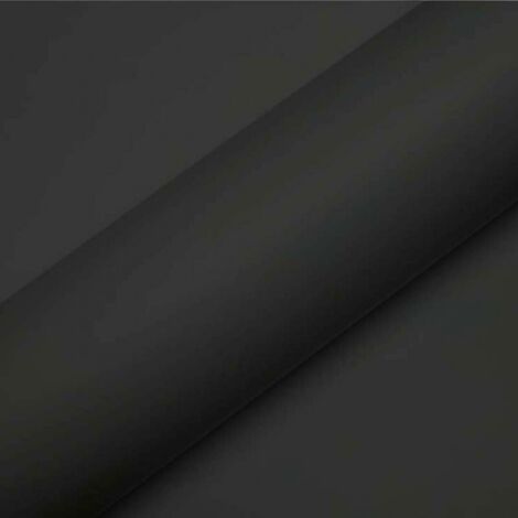 DIMEXACT - Covering noir mat pour surface plane avec colle airflow - 122 cm x 0.5 m - En Rouleau