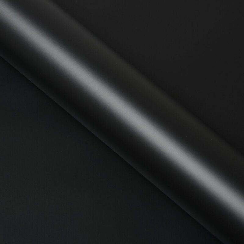 Covering noir satin profond pour toutes surfaces - Haute finition - 152 cm x 0.5 m - En Rouleau - Dimexact