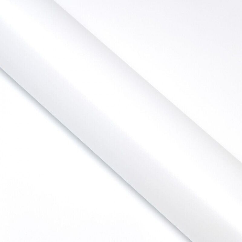 Covering blanc mat intense pour toutes surfaces - Haute finition - 152 cm x 0.5 m - En Rouleau - Dimexact