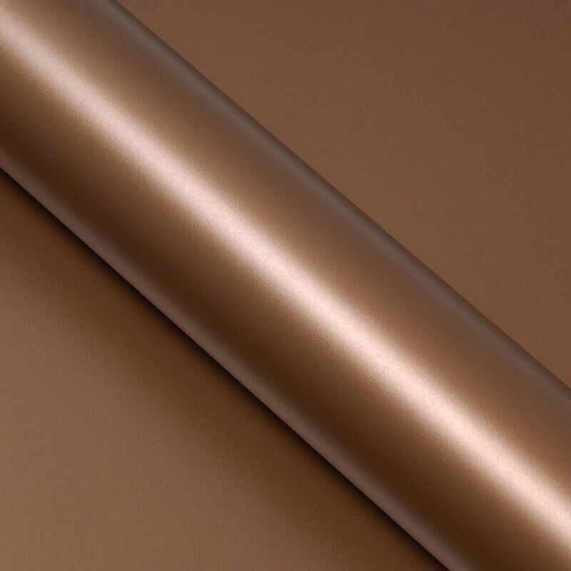 Covering marron satin pour toutes surfaces - Haute finition - 152 cm x 5 m - En Rouleau - Dimexact