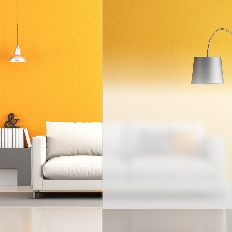 Dimexact - Film dépoli blanc dégradé horizontal - 152 cm x 0.5 m - En Rouleau